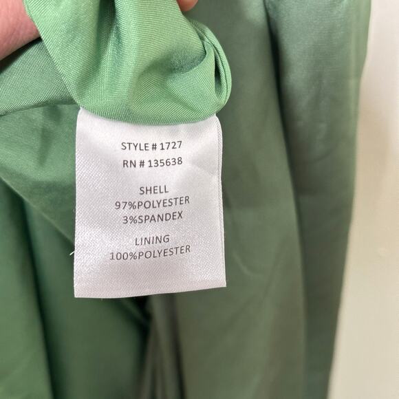 MODCLOTH x HUTCH Satin Wrap Dress Basil Green Sz 1X {OO30} - Picture 7 of 7
